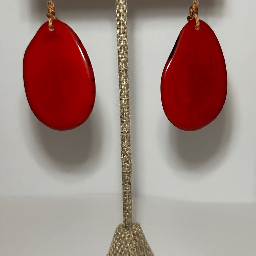 Tagua Amigas Earrings - women’s jewelry - Picture 5 of 6
